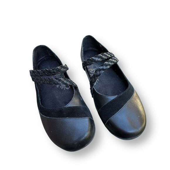 Aetrex Ada Braided Mary Jane Black Women's Flats Size 9-9.5 - Picture 11 of 11